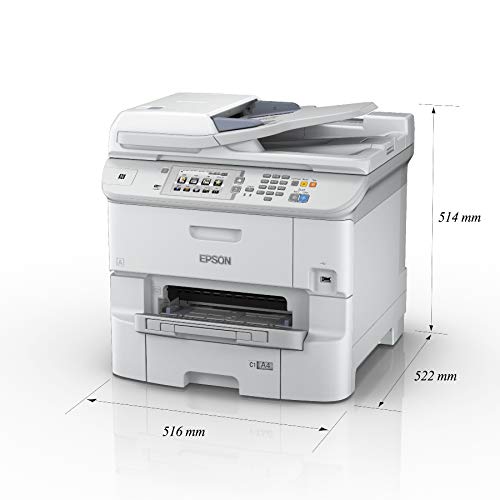 Epson WorkForce Pro WF-6590DWF - Multifunction printer - colour - ink-jet - A4 (210 x 297 mm) (original) - A4/Legal (media) - up to 22 ppm (copying) - up to 24 ppm (printing) - 580 sheets - 33.6 Kbps - USB 2.0, Gigabit LAN, Wi-Fi(n), USB host, NFC