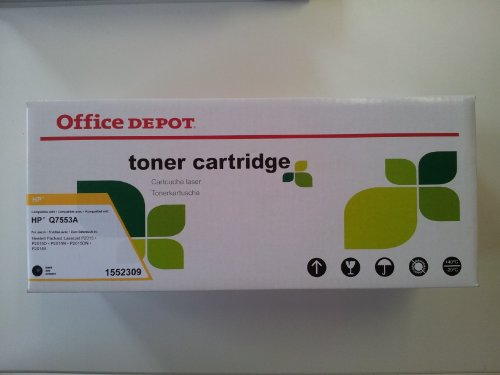 Best Value Office Depot q7553a-cartuccia Toner Compatible with HP Q7553A Black
