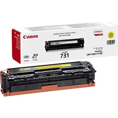Canon 731 Y - 6269B002 - 1 x Yellow - Toner Cartridge - For iSENSYS LBP7100Cn,LBP7110Cw,MF8230Cn,MF8280Cw
