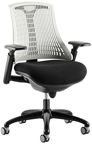 Flex Chair Black Frame With Moonstone White Back KC0072
