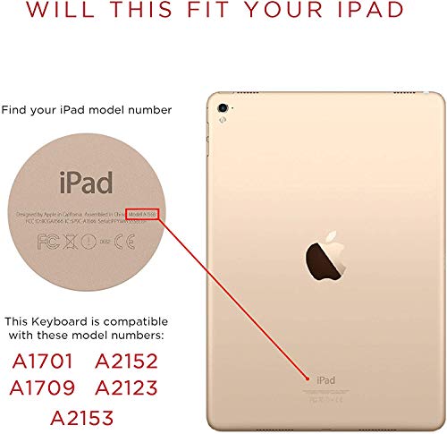 Brydge 10.5 Inches AZERTY French Bluetooth Wireless Keyboad for Apple iPad Air 3rd Generation iPad Pro Lightweight Aluminum Body Backlit Keys Rose Gol