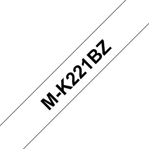 Brother M-K221BZ - Black on white - Roll (0.9 cm x 8 m) 1 roll(s) label tape - for P-Touch PT-55, PT-65, PT-75, PT-80, PT-85, PT-90, PT-BB4, PT-M95