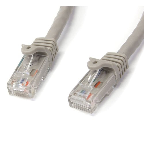 StarTech.com Cat6 Ethernet Cable - 100 ft - Gray - Patch Cable - Snagless Cat6 Cable - Long Network Cable - Ethernet Cord - Cat 6 Cable - 100ft (N6PATCH100GR)