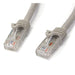StarTech.com Cat6 Ethernet Cable - 100 ft - Gray - Patch Cable - Snagless Cat6 Cable - Long Network Cable - Ethernet Cord - Cat 6 Cable - 100ft (N6PATCH100GR)