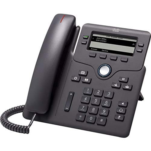 Cisco IP Phone 6851 - VoIP phone - SIP, SRTP - 4 lines - charcoal