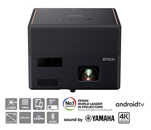 Epson EF-12 - 3LCD projector - portable - 1000 lumens (white) - 1000 lumens (colour) - 16:9 - black