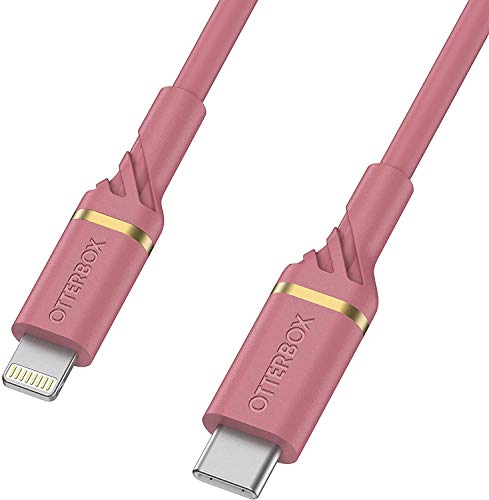 OtterBox - Lightning cable - Lightning male to USB-C male - 1 m - rose sparkle pink - Power Delivery support - for Apple iPad/iPhone/iPod (Lightning)