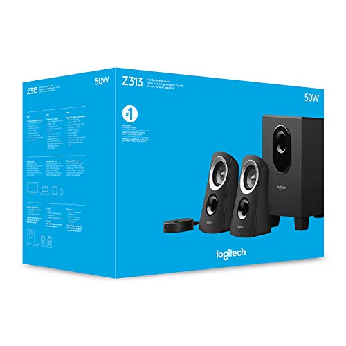 Logitech Z-313 - Speaker system - for PC - 2.1-channel - 25 Watt (Total)