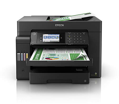 EcoTank ET-16600A3+ print, scan, copy and fax with this fast, feature-rich EcoTank. It offers a low cost per page, 550-sheet tray capacity and 50-sheet ADF."Fast print and scan"Low cost per page"A3+ print, scan and fax