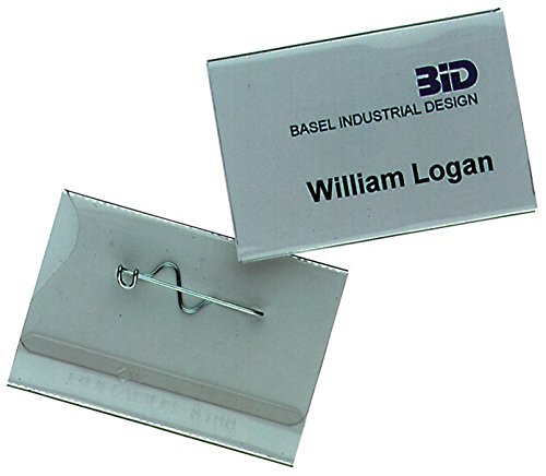 Best Value Durable Pinfix Badge 40 x 75 mm (Pack of 100)