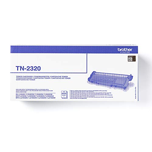 Brother TN2320 - Black - original - toner cartridge - for Brother DCP-L2500, L2520, L2560, HL-L2300, L2340, L2360, L2365, MFC-L2700, L2720, L2740