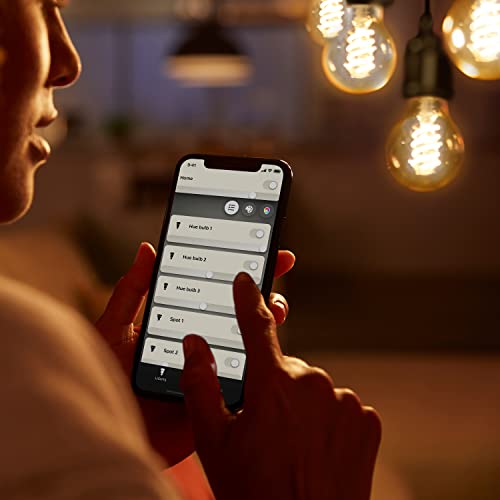 Philips Hue White - LED filament light bulb - shape: G125 - E27 - 7 W (equivalent 40 W) - class A+ - warm white light - 2100 K