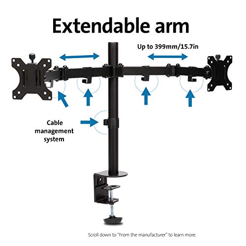 Kensington Smartfit Ergo Dual Extended Monitor Arm Dd