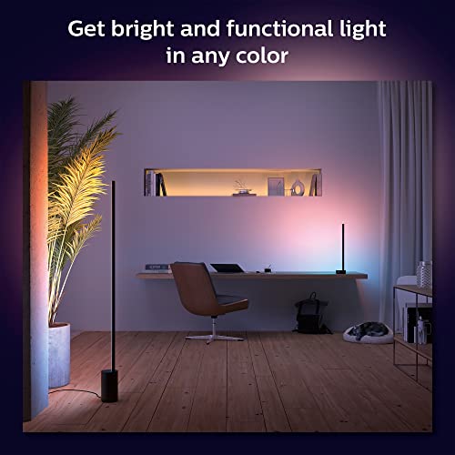 Philips Hue White and Color Ambiance Gradient Signe - Floor lamp - LED - 29 W - class G - 16 million colours/warm to cool white light - 2000-6500 K - black