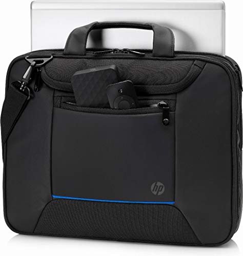 HP Recycled Series Top Load - Notebook carrying case - 14" - 14.1" - black with blue accents - for HP 340 G7, Chromebook 11 G9, 14 G7, Chromebook x360, Elite x2, EliteBook 840, ProBook x360
