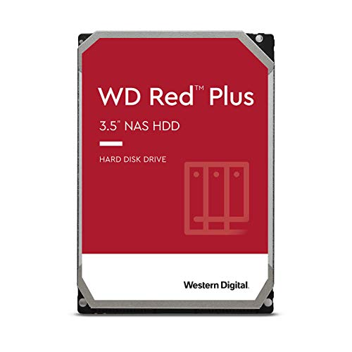 WD Red Plus NAS Hard Drive WD60EFZX - Hard drive - 6 TB - internal - 3.5" - SATA 6Gb/s - 5400 rpm - buffer: 128 MB