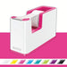Best Value Leitz Tape Dispenser, Heavy Base with Tape, Wow Range, White/Metallic Pink