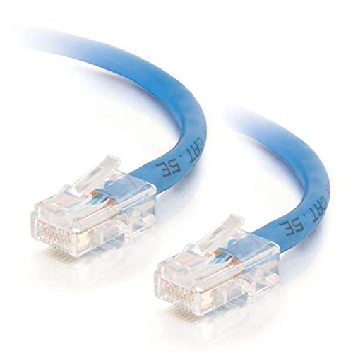 C2G Cat5e Non-Booted Unshielded (UTP) Network Crossover Patch Cable - Crossover cable - RJ-45 (M) to RJ-45 (M) - 50 cm - UTP - CAT 5e - stranded, uniboot - blue