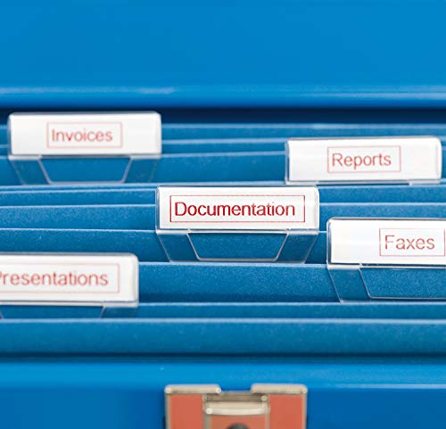 DYMO D1 Tape 9mm Red on white