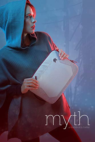STM Myth 13 Inch Notebook Sleeve Case Windsor Wine White Red Slingtech Cable Ready Water Repellent Removable Shoulder Strap Scratch Resistant