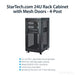 StarTech.com 24U Server Rack Cabinet - 4-Post Adjustable Depth (2" to 30") Network Equipment Rack Enclosure w/ Casters/Cable Management (RK2433BKM)