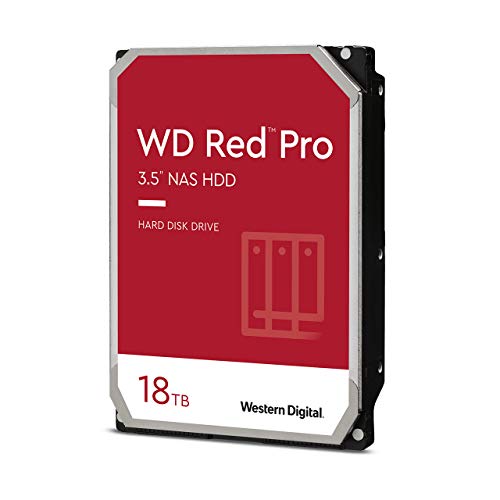 WD Red Pro NAS Hard Drive WD181KFGX - Hard drive - 18 TB - internal - 3.5" - SATA 6Gb/s - 7200 rpm - buffer: 512 MB -