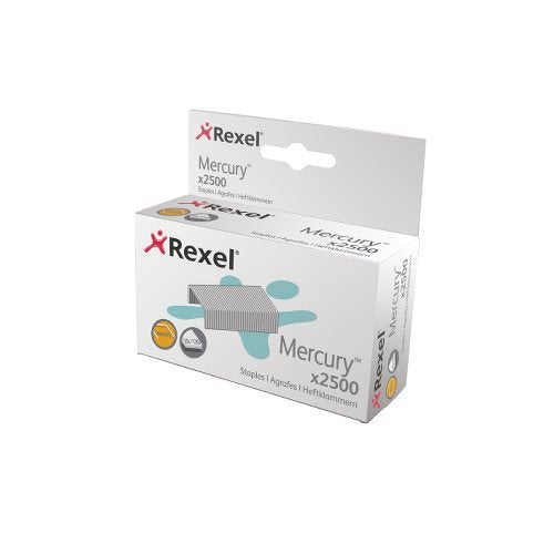 Best Value Rexel Mercury Heavy Duty Staples (Pack of 2500), Silver
