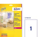 Best Value Avery L7784-25 Self-Adhesive Crystal Clear Transparent Labels, 1 Label Per A4 Sheet