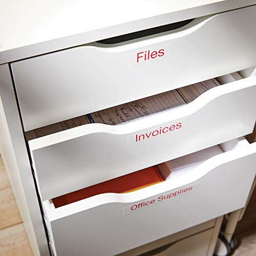 DYMO D1 Tape 19mm Red on white