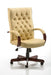 Chesterfield Executive Chair Cream Leather
