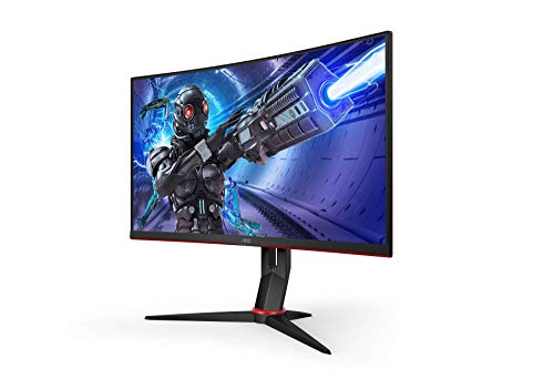 AOC Gaming C27G2ZU/BK - LED monitor - curved - 27" - 1920 x 1080 Full HD (1080p) @ 240 Hz - VA - 300 cd/m - 3000:1 - 0.5 ms - 2xHDMI, DisplayPort - speakers - black, red