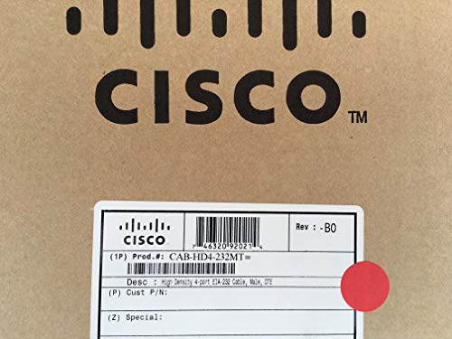 High Density 4-port EIA-232 Cable, Male, DTE