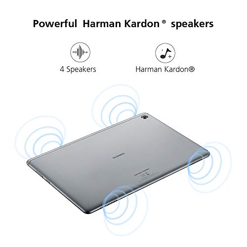 HUAWEI MediaPad M5 Lite  10.1 Android 8.0 Tablet, 1080P Full HD Display, Octa-Core Processor, 64GB, Quad-Speaker, 7500mAh Large Battery with Quick Charge, Space Gray