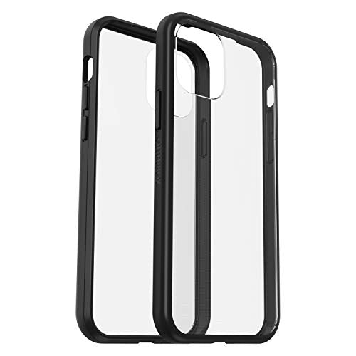 OtterBox React Series - Back cover for mobile phone - black crystal - for Apple iPhone 12, 12 Pro