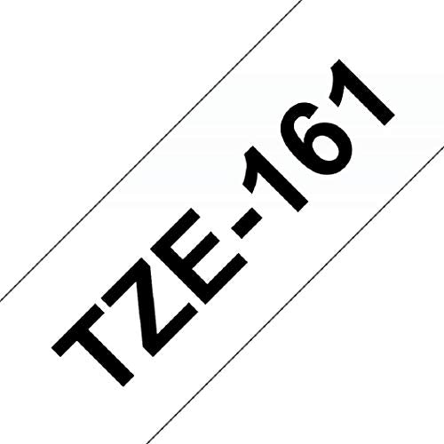 Brother TZe-161 - Black on clear - Roll (3.56 cm x 8 m) 1 roll(s) laminated tape - for P-Touch PT-3600, 530, 550, 9200, 9400, 9500, 9600, 9700, 9800, D800, P900, P950