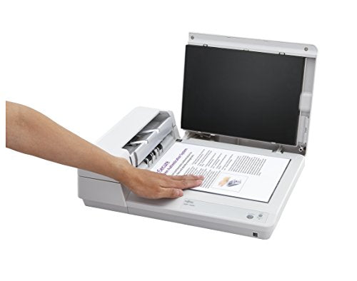 Fujitsu SP-1425 Document Scanner 25ppm / 50ipm duplex A4 desktop document scanner with ADF and Flatbed. Includes PaperStream IP image processing and PaperStream Capture Lite software, USB 2 cable, ABBYY Sprint for OCR and PDF creation, and 12 months Advanced Exchange (7 day) warranty.