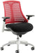 Flex Chair White Frame Red Back KC0057