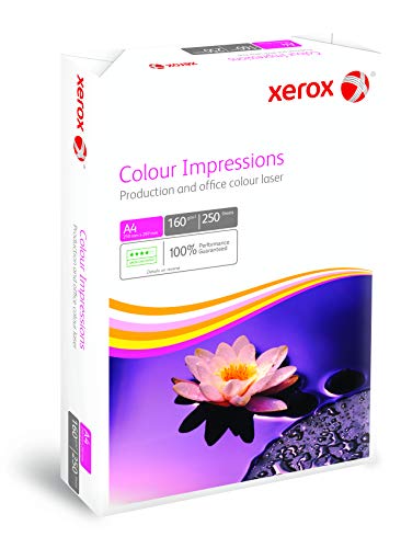 Best Value Xerox Colour Impressions 003R98007 Premium Colour Laser Printer Paper for Colour Laser and Inkjet Printers DIN A4 160 g/m 250 Sheets White