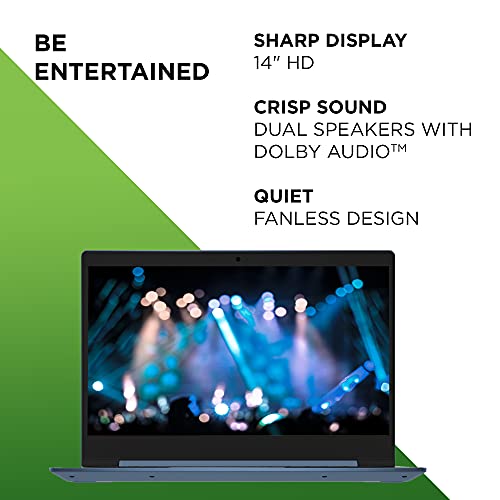 Lenovo IdeaPad 1 14 Inch Intel Celeron N4020 4GB RAM 64GB eMMC WiFi 5 802.11ac Windows 10 Home S Blue CloudBook