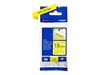 Best Value Brother TZe-S641 Labelling Tape Cassette, Black on Yellow, 18 mm (W) x 8 m (L), Strong Adhesive, Brother Genuine Supplies