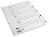 Best Value Concord Classic Index Mylar-reinforced Punched 4 Holes 1-5 A4 White Ref 00501/CS5