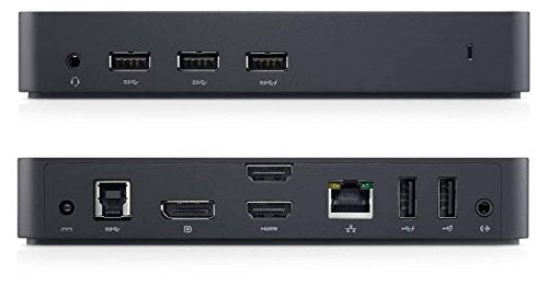Dell D3100 USB 3.0 Ultra HD Triple Video Docking Station UK Wired 2 x HDMI DP