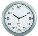 Wallclock Silv Rad 300Mm