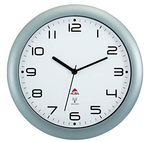 Wallclock Silv Rad 300Mm