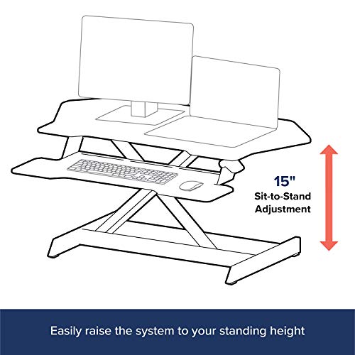 Ergotron WorkFit Corner - Standing desk converter - black