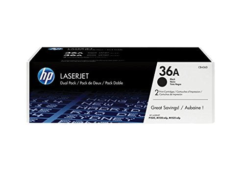 HP 36A - CB436AD - 2 x Black - Toner cartridge - For LaserJet M1120 MFP, M1120n MFP, M1522n MFP, M1522nf MFP, P1505, P1505n