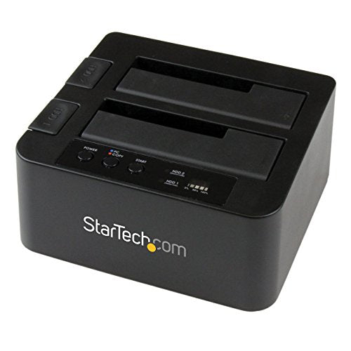 Best Value StarTech.com SDOCK2U33RE Dual Bay USB 3.0/ eSATA Hard Drive Duplicator Dock for 2.5 Inch and 3.5 Inch SATA SSD HDD with UASP (6 Gbps), Standalone Docking Station