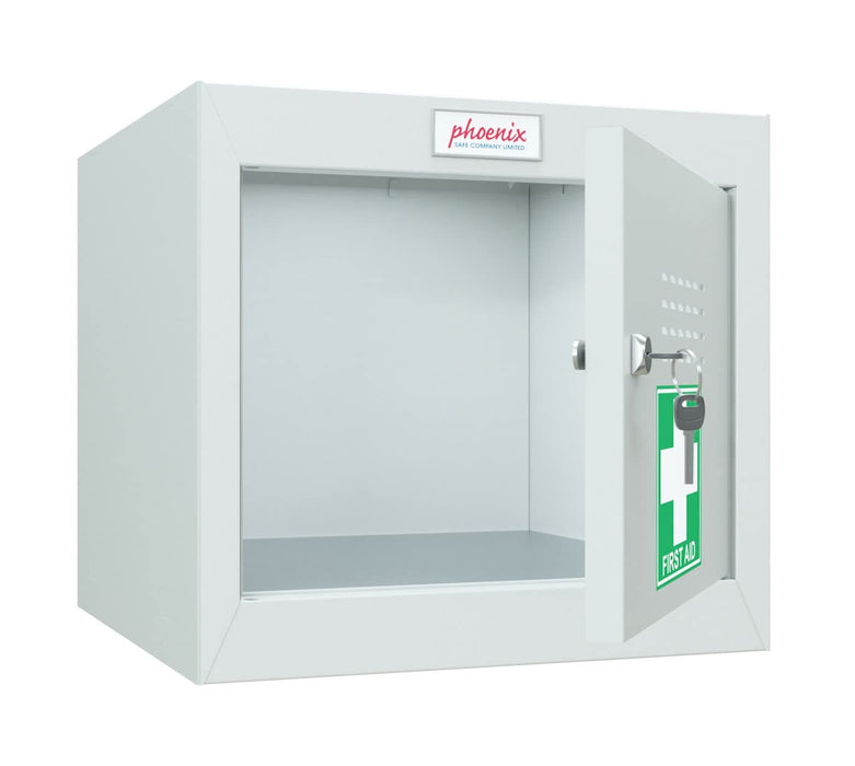 Phoenix MC Series Size 1 Cube Locker in Light Grey with Key Lock MC0344GGK