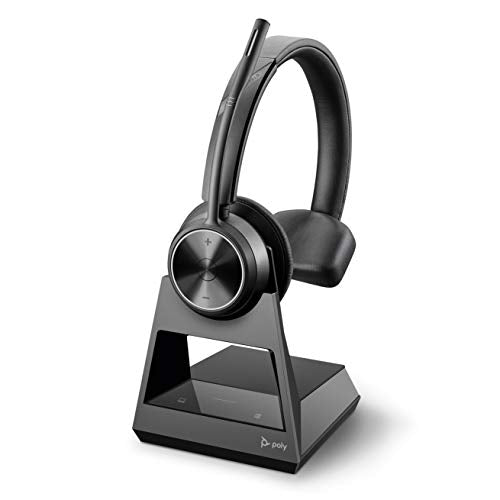 Poly Savi 7310 Office DECT EMEA Wireless Mono Stereo Headset Crystal Clear Sound Effects Boom Microphone