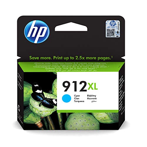 HP 912XL - 9.9 ml - High Yield - cyan - original - ink cartridge - for Officejet 80XX, Officejet Pro 80XX